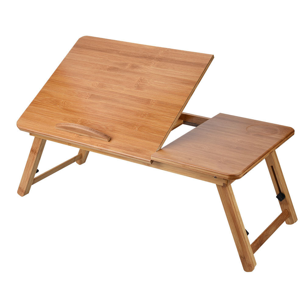 Bamboo laptop table, alternate view