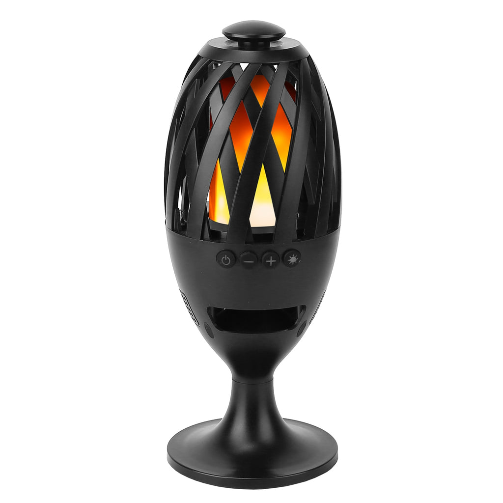 Flame torch speaker, alternate view
