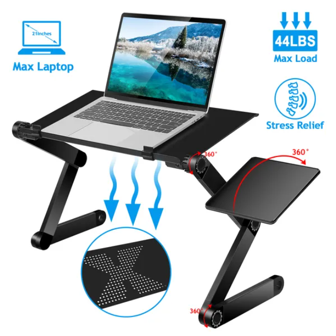 Folding laptop desk, alternate view
